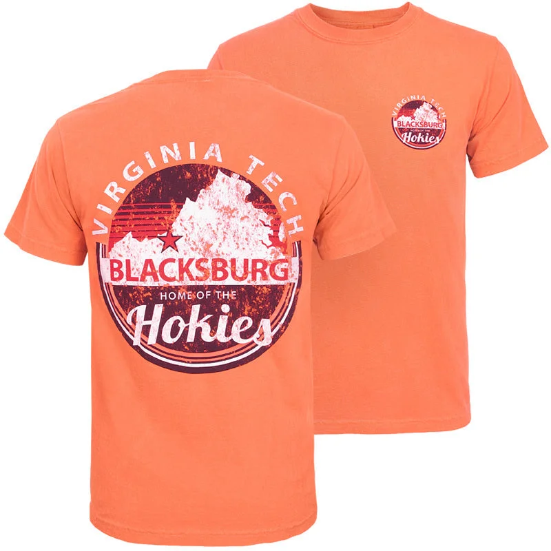 Performance T-shirts for sports and active wear-Virginia Tech Home of the Hokies T-Shirt: Orange by Gear