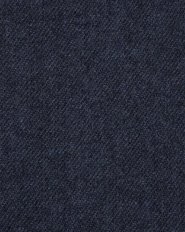 Affordable pants for bulk orders-Loro Piana: Dark Blue Twill Flannel