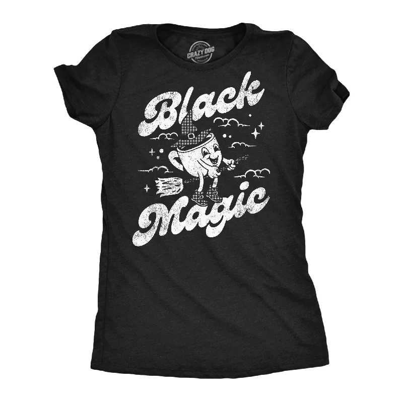 Simple T-shirts for minimalistic fashion-Black Magic Coffee Women's T Shirt