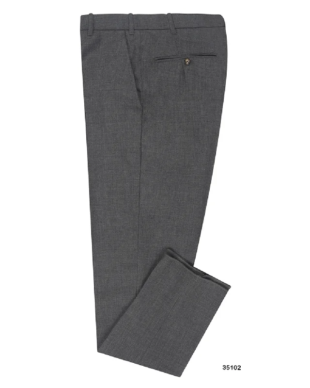 Casual cargo pants for practical wear-Minnis Fresco III-Mid Grey Plain