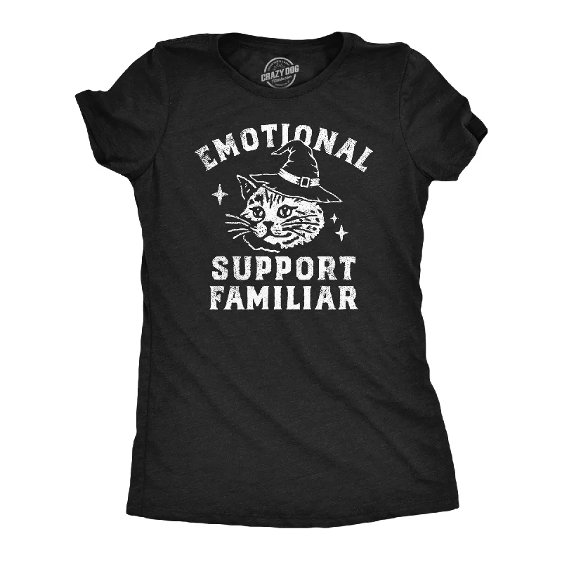 Graphic T-shirts with pop culture references-Emotional Support Familiar Women's T Shirt