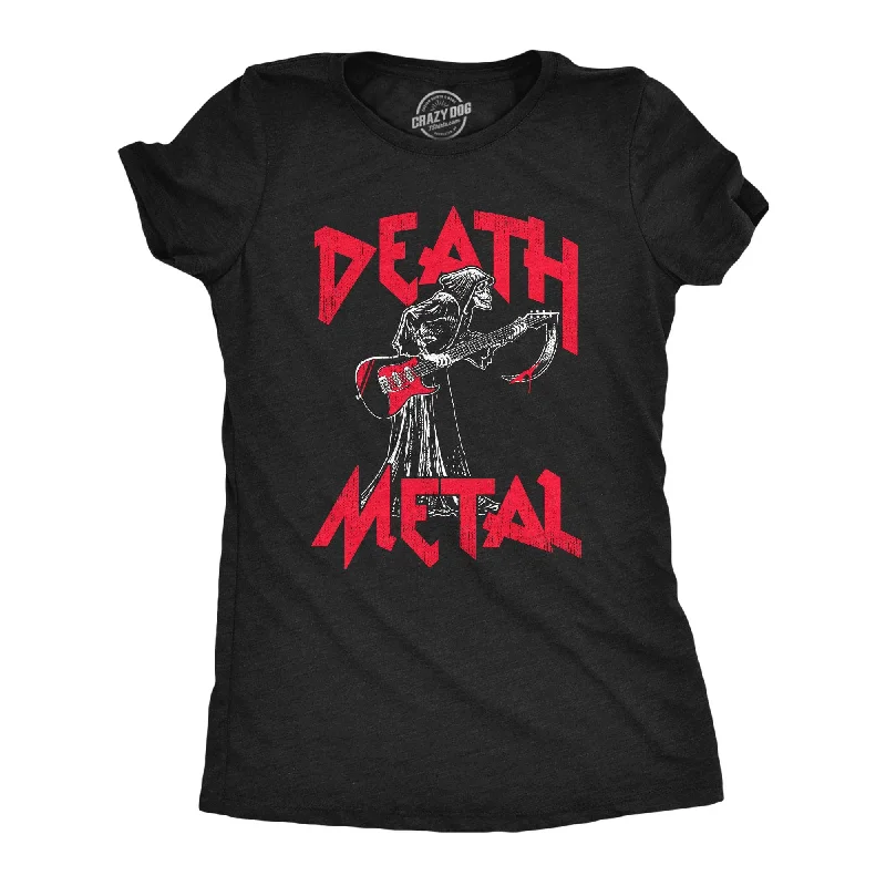 Custom T-shirts with team logos for sports fans-Death Metal Women's T Shirt