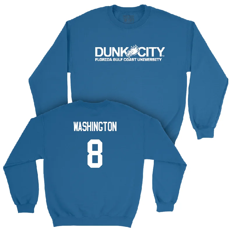 Comfortable long sleeve shirts with soft fabrics-Blue Men's Basketball Dunk City Crew  - BB Washington