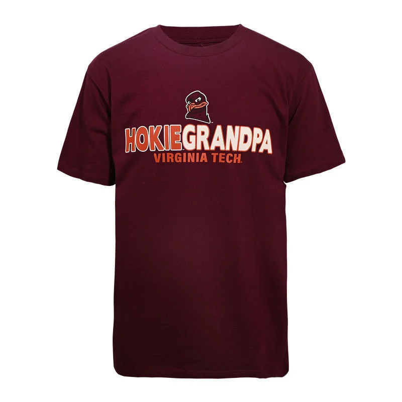 Best T-shirts for screen printing designs-Virginia Tech Hokie Grandpa T-Shirt