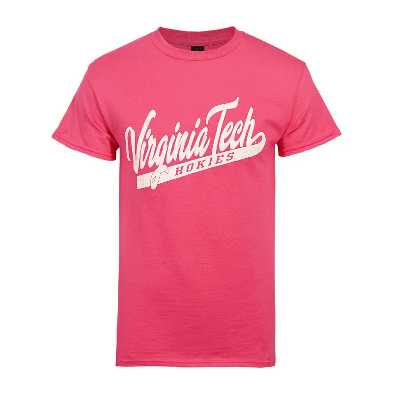 Custom T-shirts with detailed designs for unique fashion-Virginia Tech Confetti Color T-Shirt: Heliconia