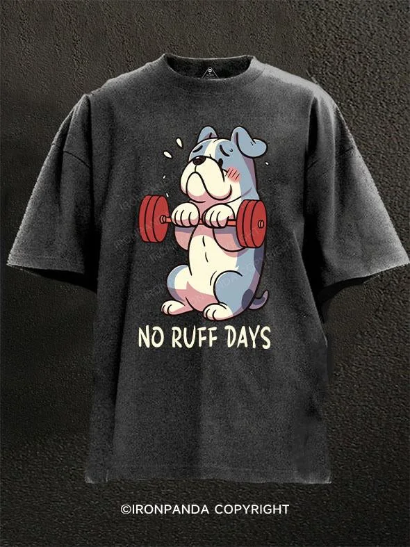 Stylish oversized T-shirts for casual comfort-No Ruff Days Washed Gym Shirt