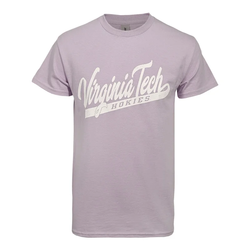 Custom T-shirts for school events-Virginia Tech Confetti Color T-Shirt: Orchid