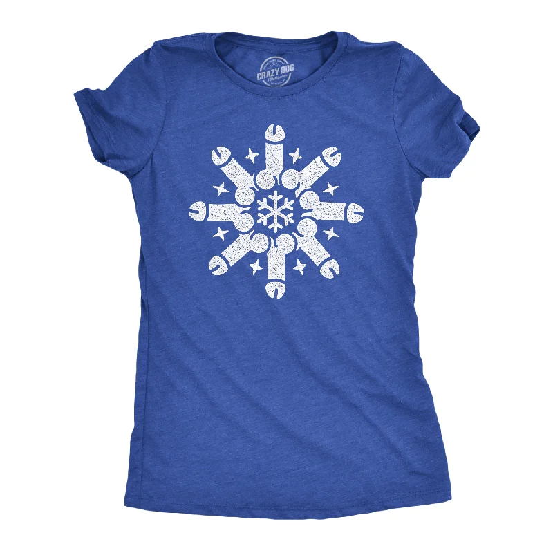 Trendy graphic T-shirts for young adults-Snowflake Dicks Women's T Shirt