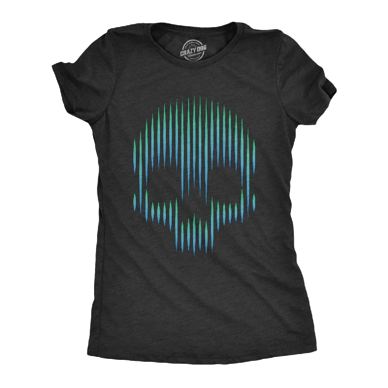 Relaxed-fit T-shirts for comfort and ease-Gradient Skull Women's T Shirt