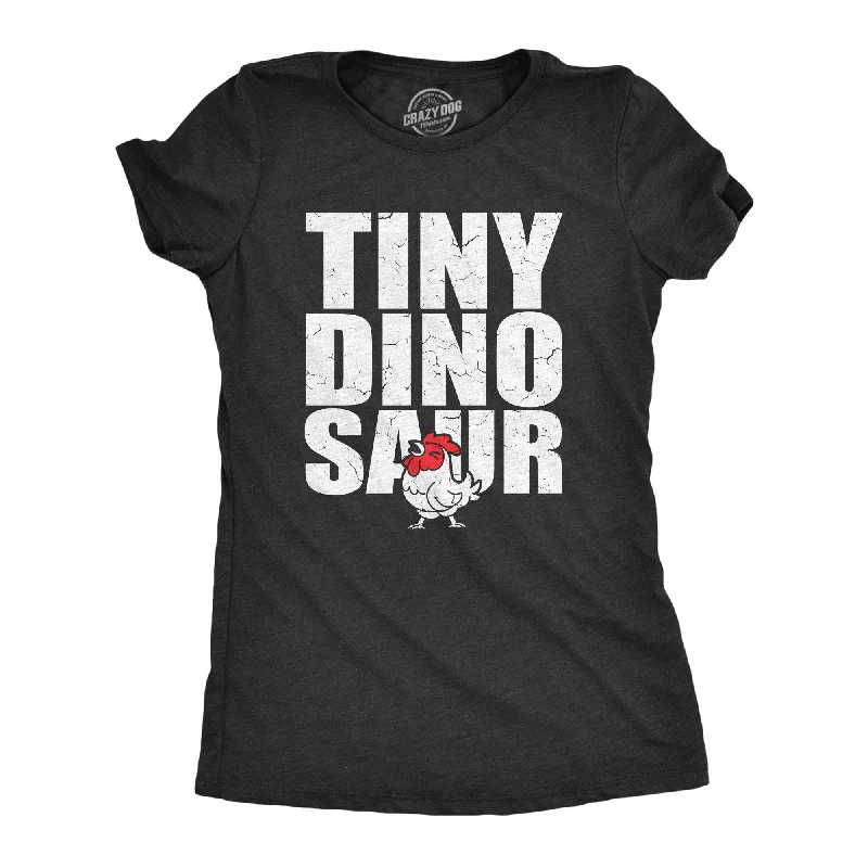 Unique T-shirts with creative illustrations-Tiny Dinosaur Women's T Shirt