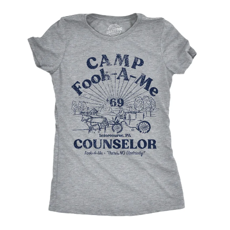 T-shirts for charity events and fundraising-Camp Fook A Me Women's T Shirt