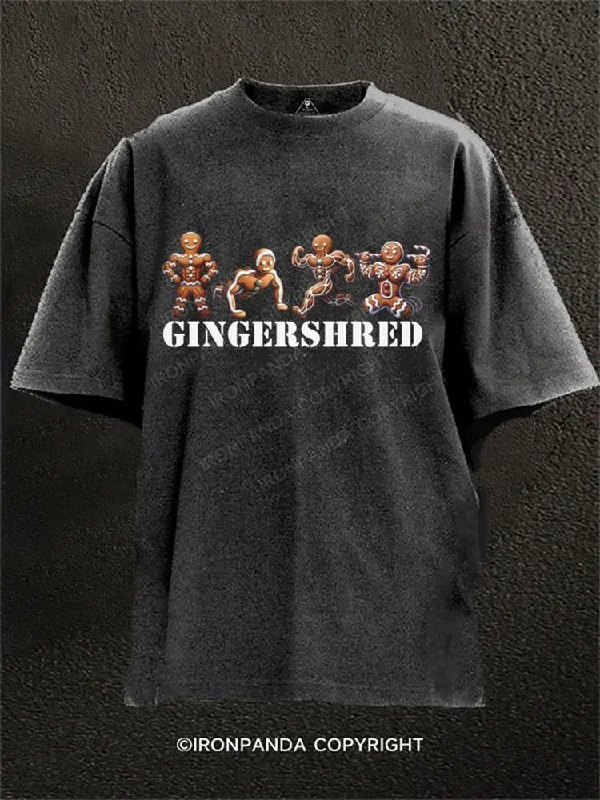 T-shirts for road trips with fun graphics-Gingerbread Washed Gym Shirt