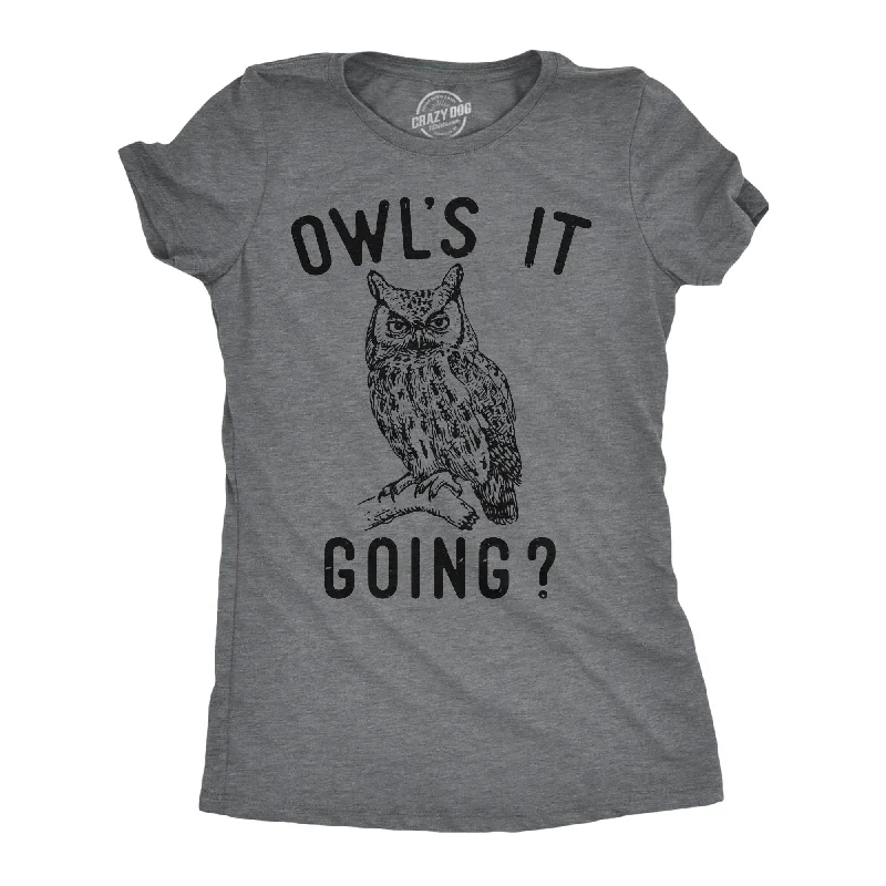 Custom T-shirts for school events-Owls It Going Women's T Shirt