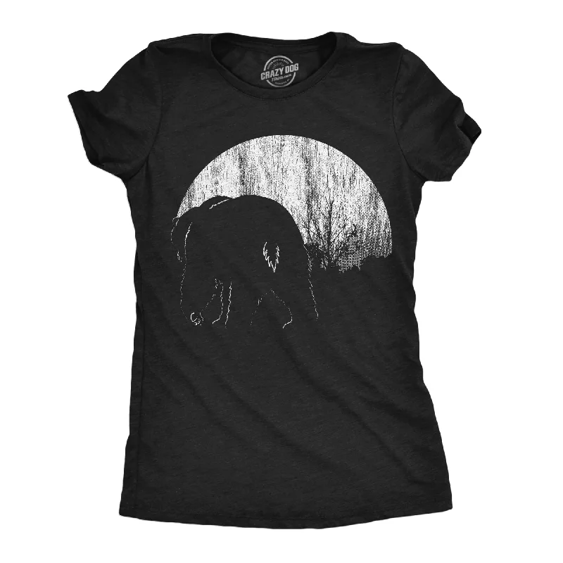 Personalized T-shirts for birthdays and celebrations-Moon Bear Women's T Shirt