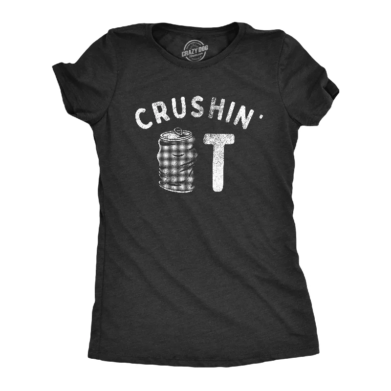 Long-sleeve T-shirts for cooler weather-Crushin It Women's T Shirt