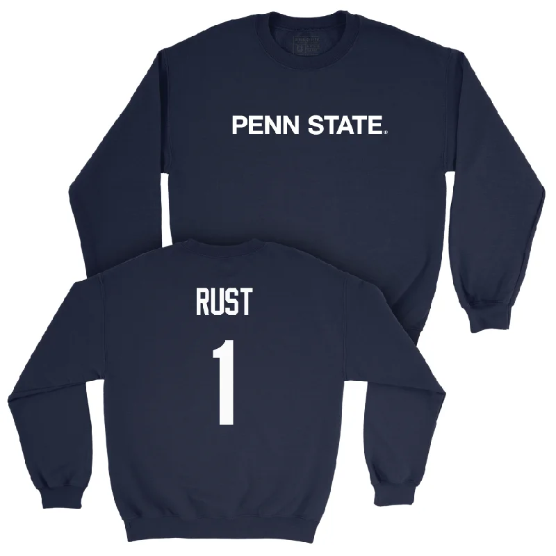 Long sleeve shirts with floral patterns for a feminine touch-Women's Basketball Navy Penn State Crew   - Cameron Rust