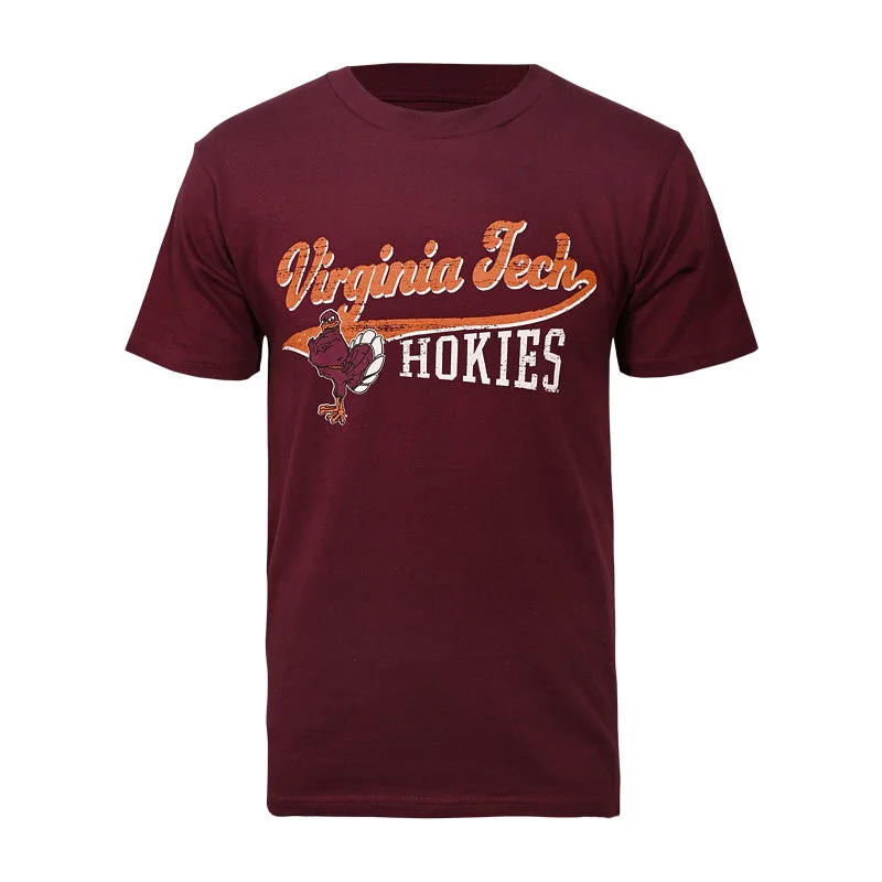 T-shirts with bold prints for stand-out style-Virginia Tech Hokies Script T-Shirt: Maroon