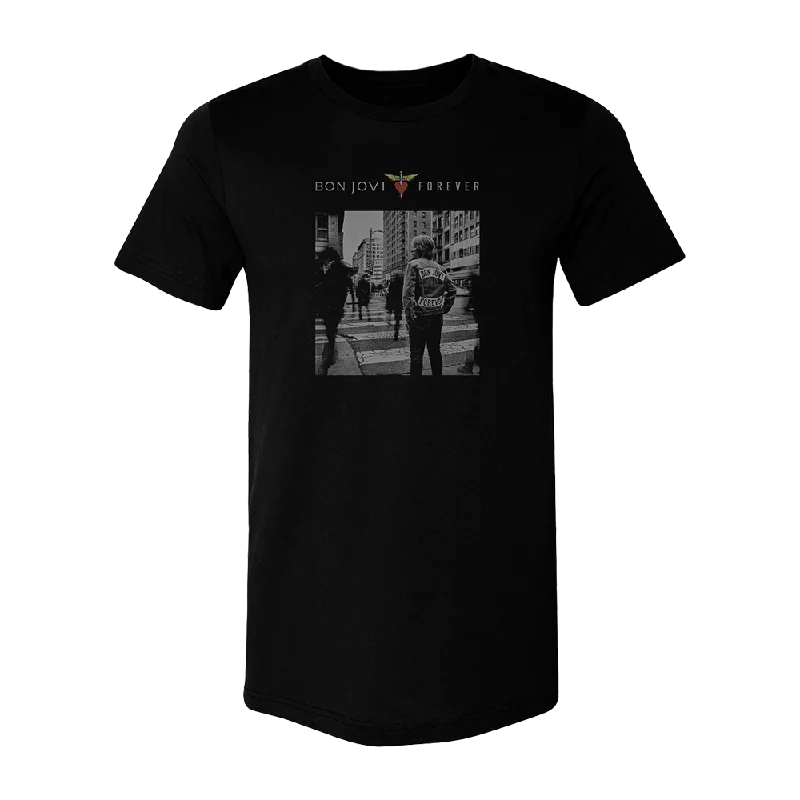 T-shirts for outdoor adventures and activities-Album Cover Tee in Black