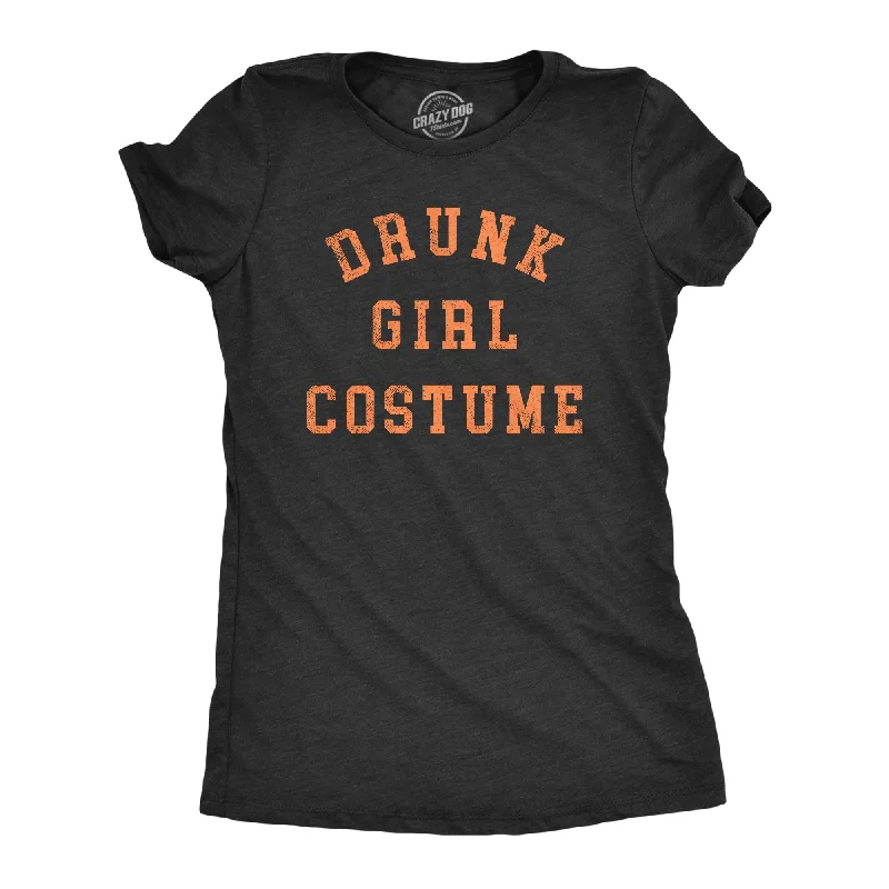 T-shirts for travel and adventure lovers-Drunk Girl Costume Women's T Shirt