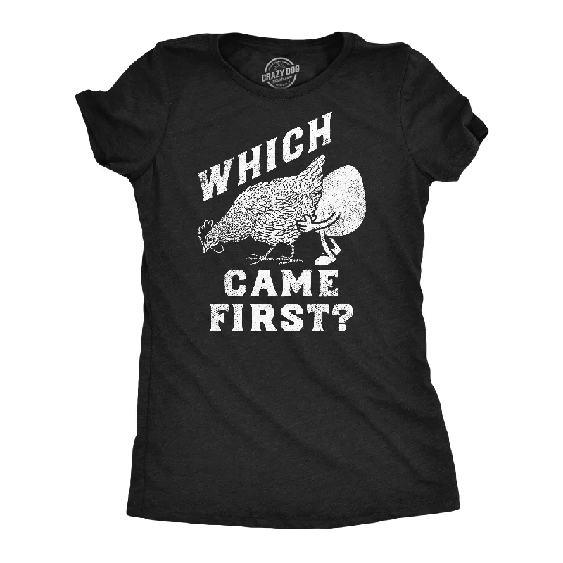 T-shirts with artistic designs for fashion statements-Which Came First Women's T Shirt