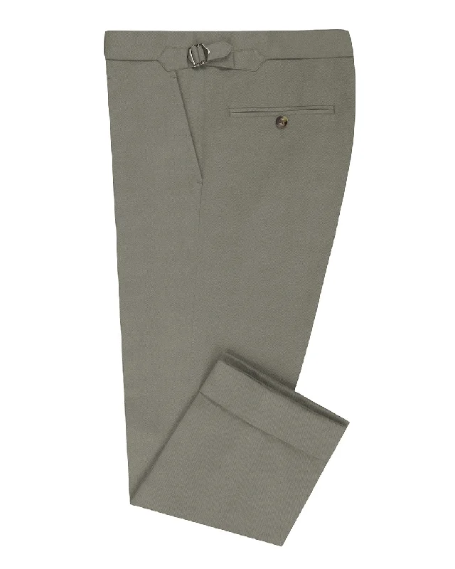 Custom cargo pants for team events and workwear-Brisbane Moss Fawn Green Twill