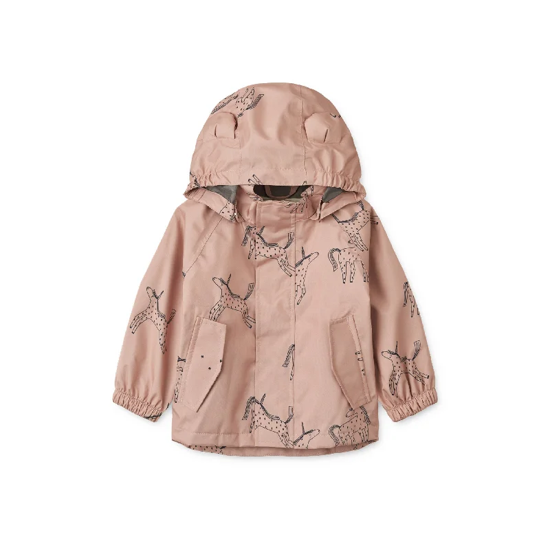 Jackets with adjustable waistbands for a tailored fit-Liewood Manu Rain Jacket - Unicorn / Pale Tuscany