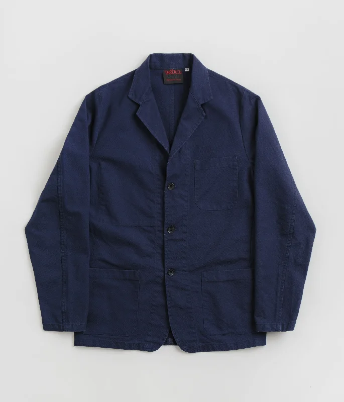 Jackets with adjustable cuffs for a better fit-Vetra Organic Workwear Blazer - Navy