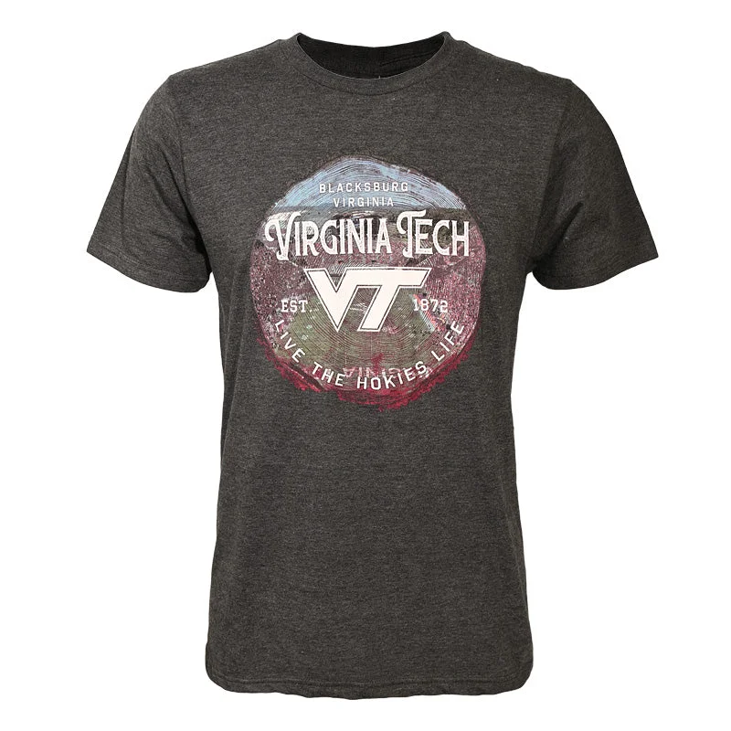 Custom T-shirts with catchy phrases for marketing-Virginia Tech Campus Stump T-Shirt