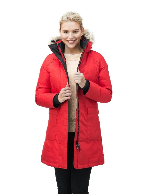 Jackets with internal pockets for extra security-Merideth Women's Parka