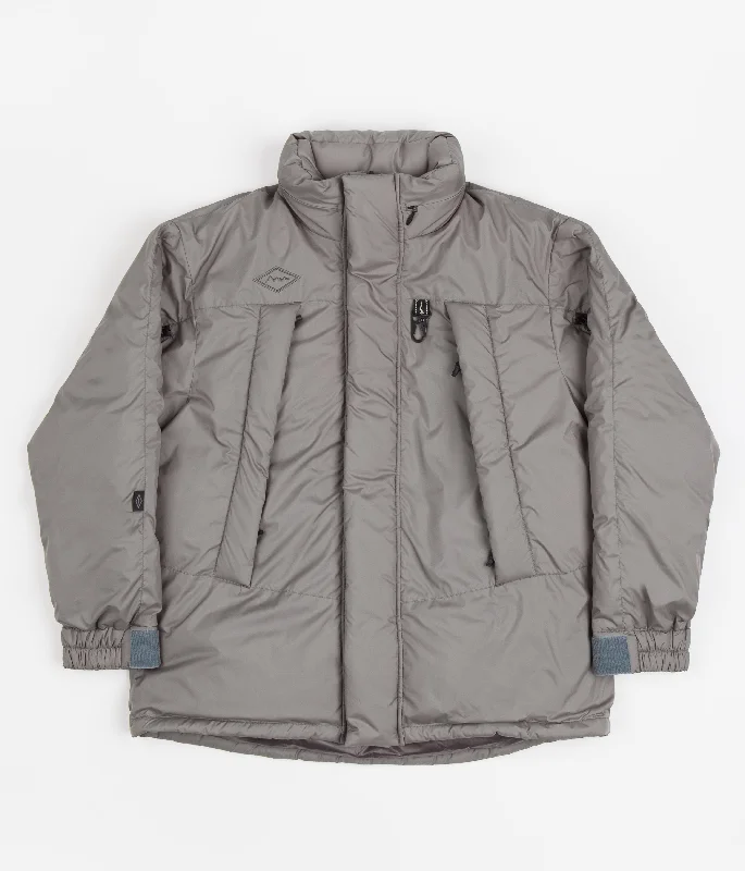 Custom softshell jackets for professional teams-Manastash x Nanga Down Jacket - Grey