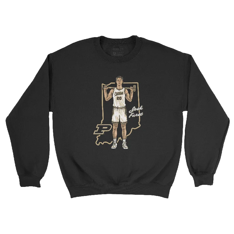 Long sleeve shirts for beach and vacation wear-EXCLUSIVE RELEASE: Joshua Furst Native Black Crew