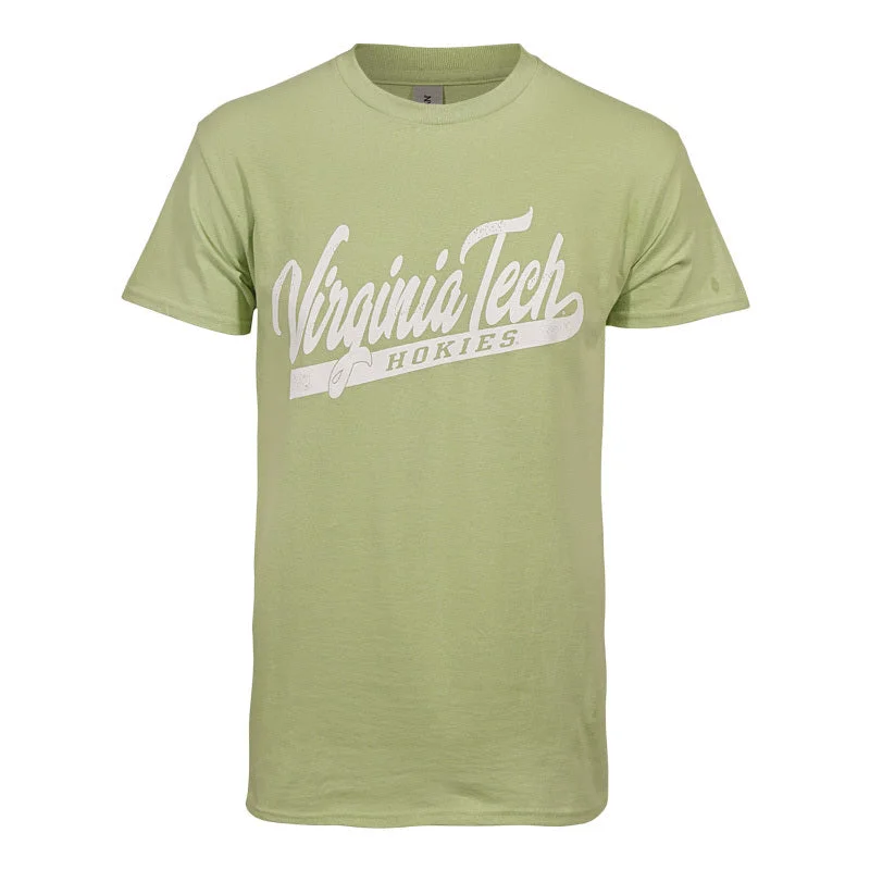 T-shirts with nature-inspired prints for eco-conscious fashion-Virginia Tech Confetti Color T-Shirt: Pistachio