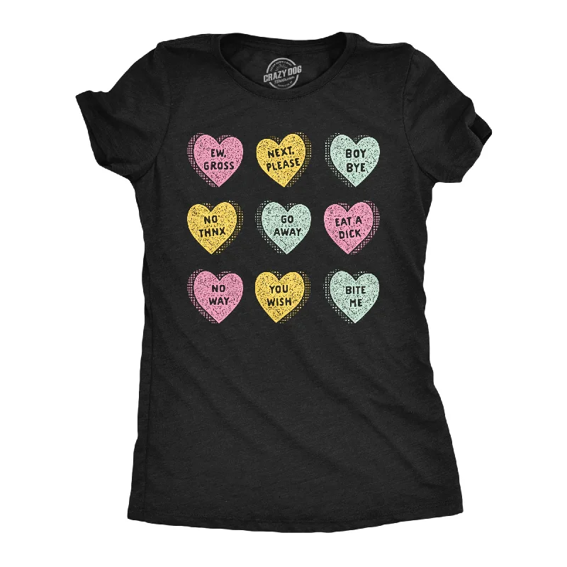 Best cotton T-shirts for casual wear-Anti Valentines Day Candy Hearts Women's T Shirt