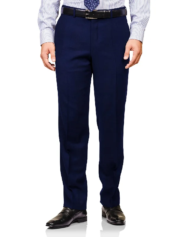 Comfortable pants with an elastic waistband for easy wear-VBC Royal Blue Twill