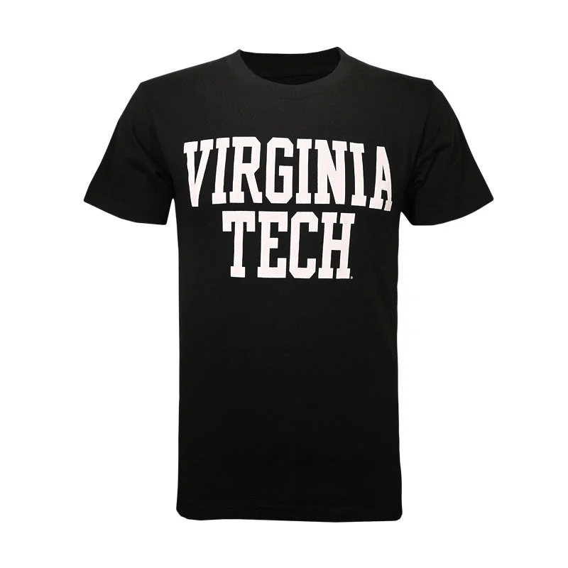 Soft and breathable T-shirts for comfort-Virginia Tech Basic T-Shirt: Black