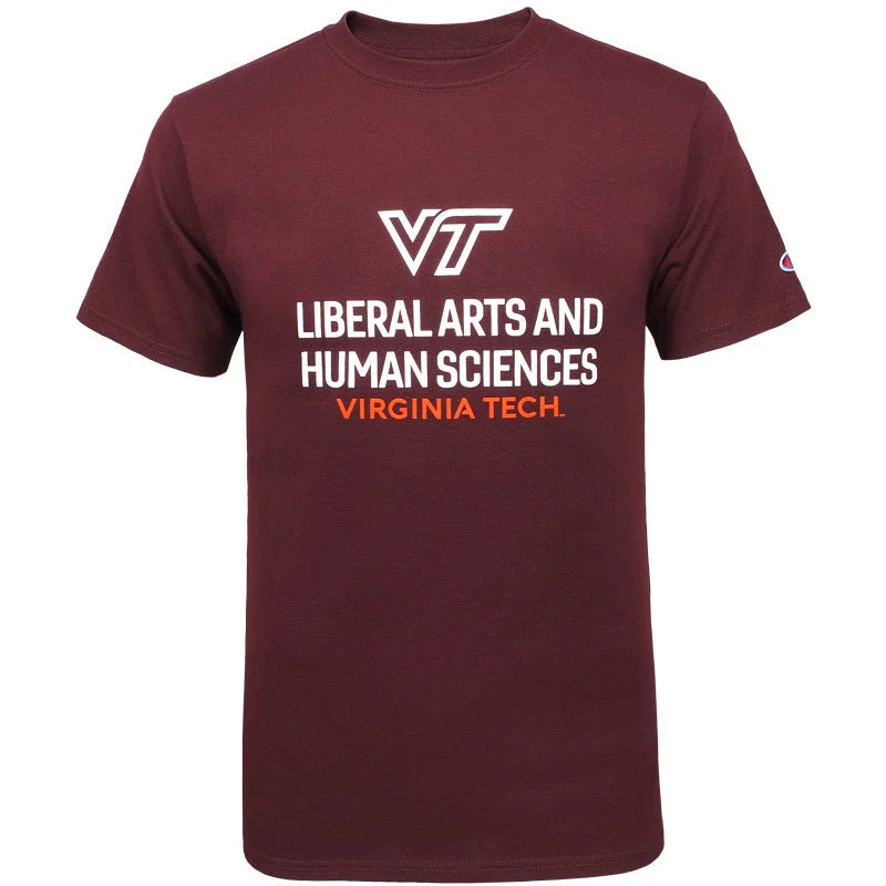 T-shirts for charity events and fundraising-Virginia Tech College of Liberal Arts and Human Sciences T-Shirt by Champion