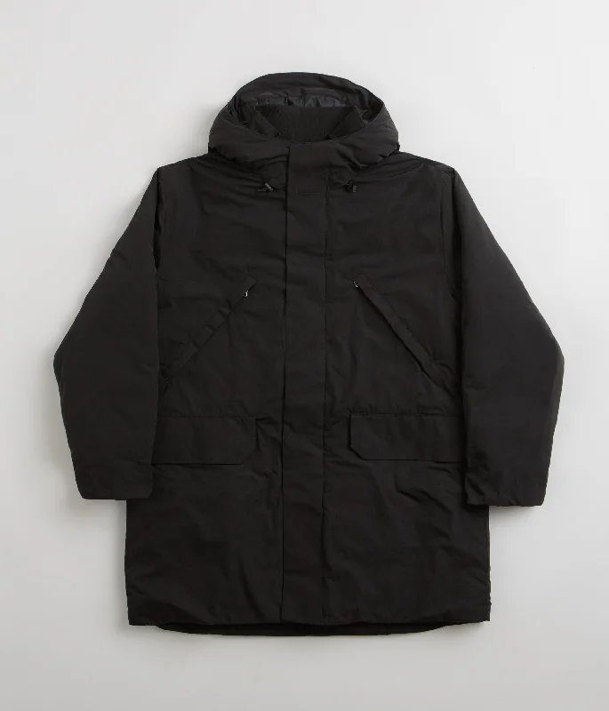 Classic trench jackets for professional looks-Norse Projects Stavanger Military Nylon Parka - Black