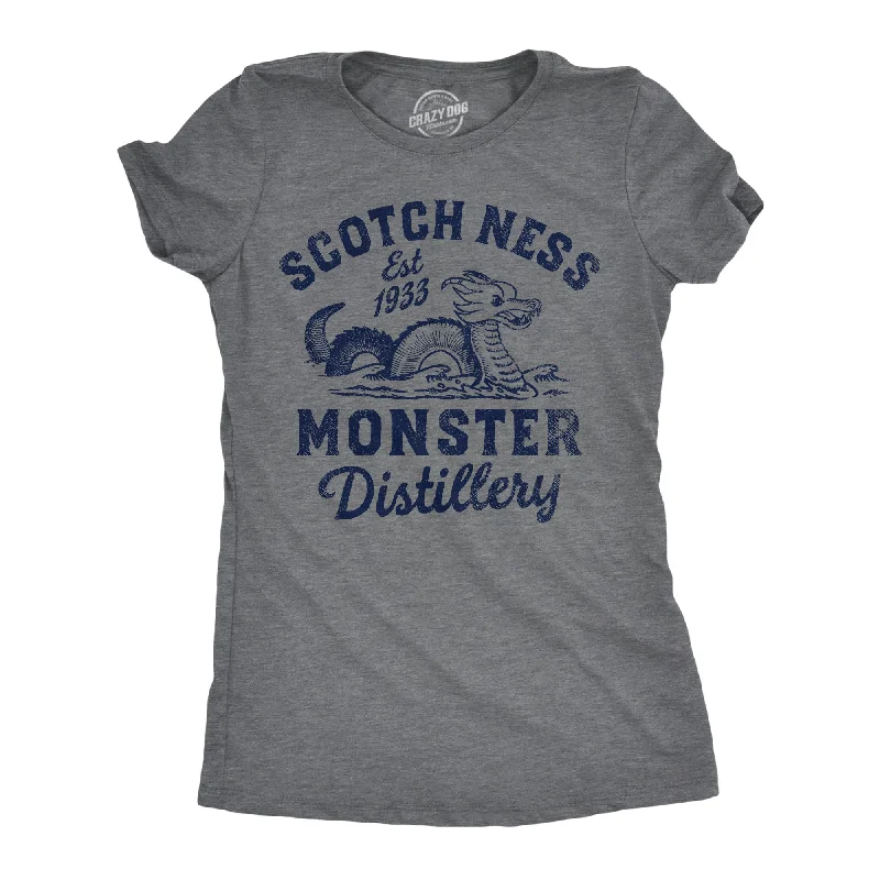 Classic logo T-shirts for brand enthusiasts-Scotch Ness Monster Distillery Women's T Shirt