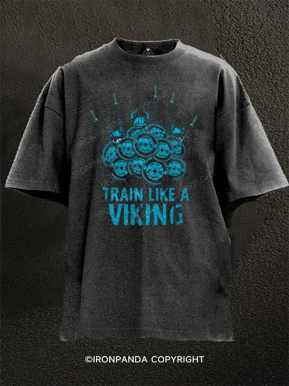 Best T-shirts for layering with jackets or hoodies-Train Like A Viking Washed Gym Shirt