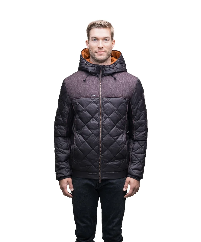 High-tech jackets with smart fabrics for enhanced performance-Elroy Men's Quilted Hooded Jacket