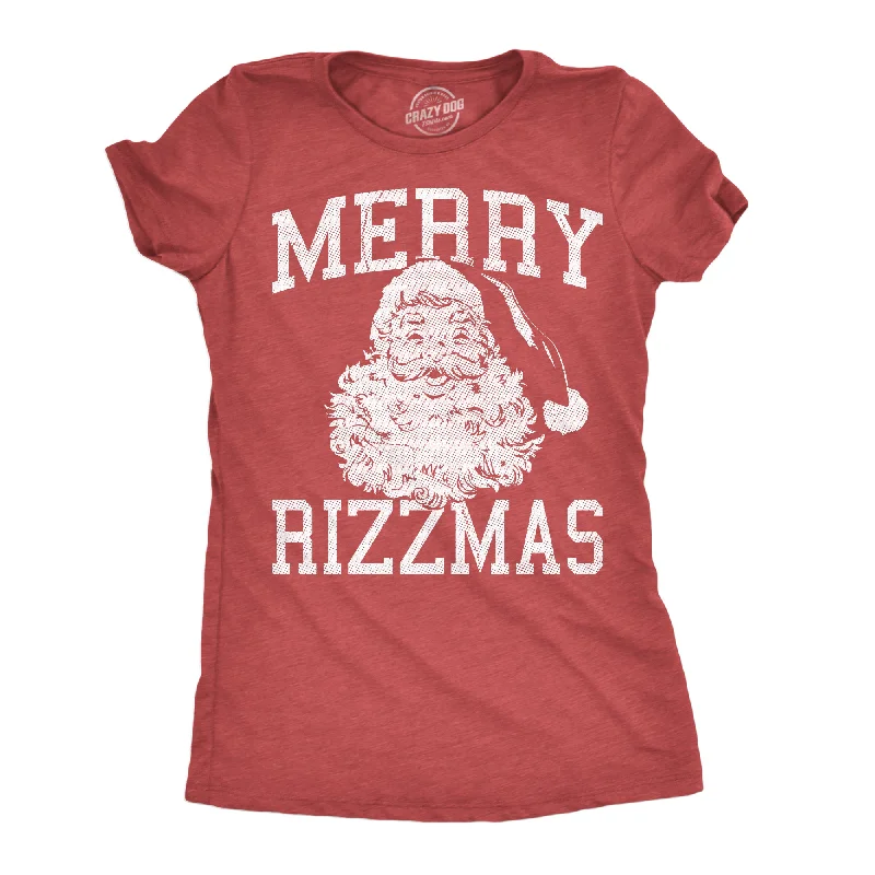 Custom T-shirts for family reunions-Merry Rizzmas Women's T Shirt