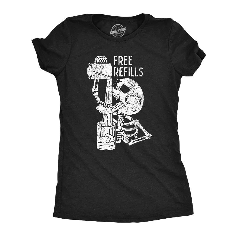 Affordable plain T-shirts for casual outfits-Free Refills Women's T Shirt