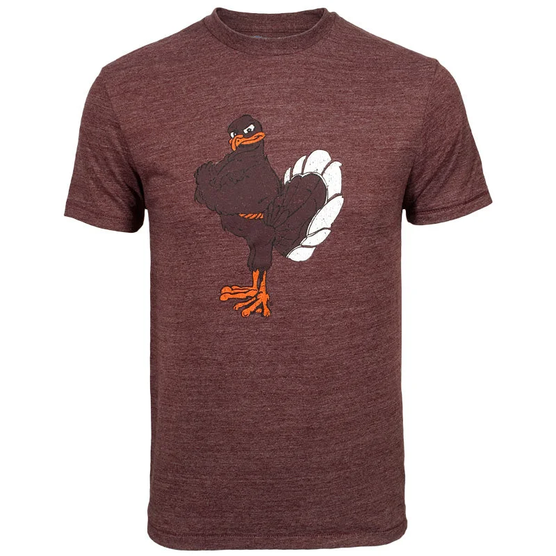 Personalized T-shirts for birthdays and celebrations-Virginia Tech Triumph Hokie Bird T-Shirt: Maroon by Champion