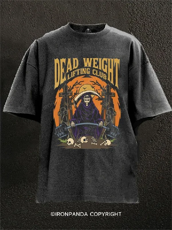 T-shirts with positive affirmations for good vibes-Dead Weight Washed Gym Shirt