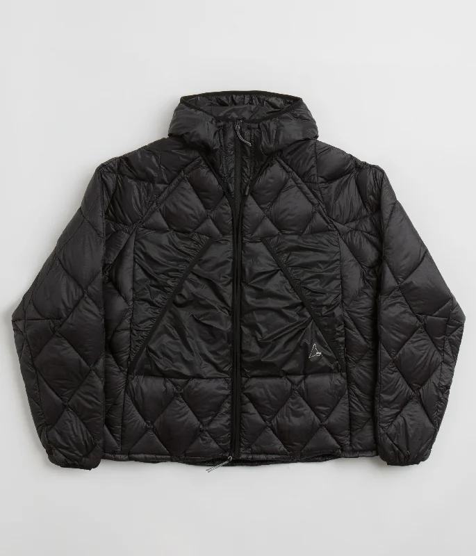 Jackets with reflective details for safety-ROA Light Down Jacket - Black / Black