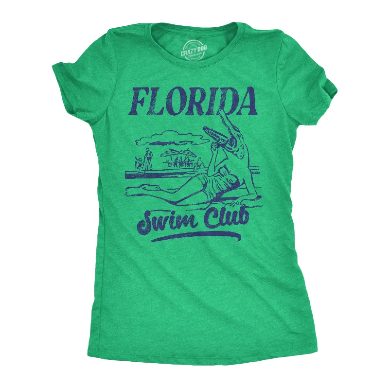 T-shirts with inspirational quotes for motivation-Florida Swim Club Women's T Shirt