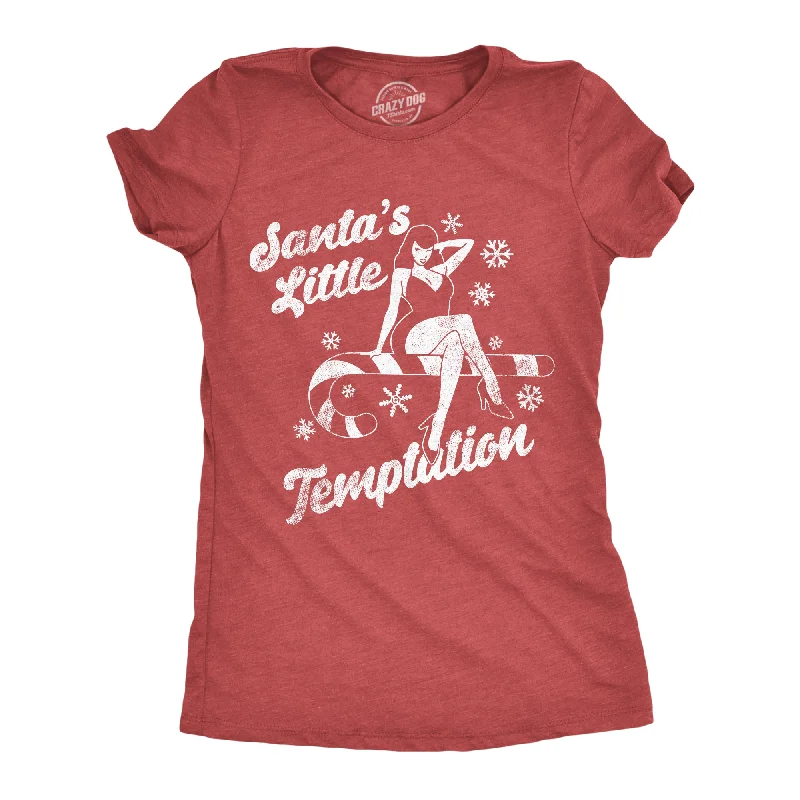 Colorful T-shirts for vibrant summer looks-Santas Little Temptation Women's T Shirt