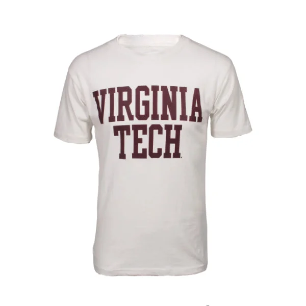 Custom T-shirts for school events-Virginia Tech Basic T-Shirt: White