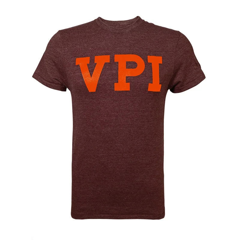 T-shirts for art lovers with custom prints-Virginia Tech Triumph Vault VPI T-Shirt: Maroon by Champion