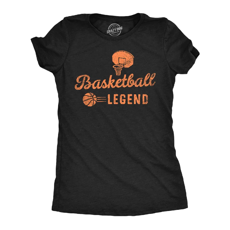 Classic logo T-shirts for brand enthusiasts-Basketball Legend Women's T Shirt